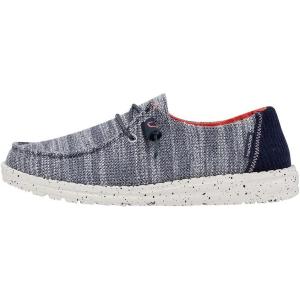 imageHey Dude Wendy Print  Womens Shoes  Womens Slipon Loafers  Comfortable ampamp LightWeightStretch Denim