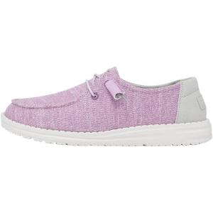 imageHey Dude Wendy Print  Womens Shoes  Womens Slipon Loafers  Comfortable ampamp LightWeightStretch Lavender