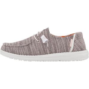 imageHey Dude Wendy Print  Womens Shoes  Womens Slipon Loafers  Comfortable ampamp LightWeightStretch Peach Bud