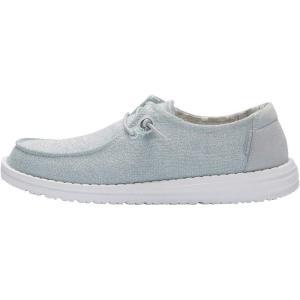 imageHey Dude Wendy Print  Womens Shoes  Womens Slipon Loafers  Comfortable ampamp LightWeightStretch Sparkling Sky Blue