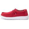 imageHey Dude Boys Wally Youth Red Size 12  Boys Shoes  Boys Lace Up Loafers  Comfortable ampamp LightWeight