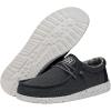 imageHey Dude Mens Wally Chambray  Mens Loafers  Mens Slip On Shoes  Comfortable ampamp LightWeightBlue