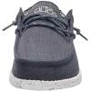 imageHey Dude Mens Wally Chambray  Mens Loafers  Mens Slip On Shoes  Comfortable ampamp LightWeightChambray Blue Mirage