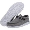 imageHey Dude Mens Wally Chambray  Mens Loafers  Mens Slip On Shoes  Comfortable ampamp LightWeightChambray Castlerock