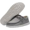 imageHey Dude Mens Wally Chambray  Mens Loafers  Mens Slip On Shoes  Comfortable ampamp LightWeightChambray Frost Grey