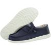 imageHey Dude Mens Wally Chambray  Mens Loafers  Mens Slip On Shoes  Comfortable ampamp LightWeightCorduroy Navy