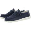 imageHey Dude Mens Wally Chambray  Mens Loafers  Mens Slip On Shoes  Comfortable ampamp LightWeightCorduroy Navy
