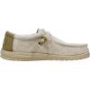 imageHey Dude Mens Wally Chambray  Mens Loafers  Mens Slip On Shoes  Comfortable ampamp LightWeightNut
