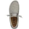 imageHey Dude Mens Wally Recycled Leather  Mens Shoes  Mens Lace Up Loafers  Comfortable ampamp LightWeightRecycled Leather Silver Birch