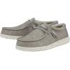 imageHey Dude Mens Wally Recycled Leather  Mens Shoes  Mens Lace Up Loafers  Comfortable ampamp LightWeightSilver Birch