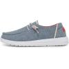 imageHey Dude Womens Wendy Chambray LaceUp LoaferBraid Indigo