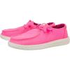imageHey Dude Womens Wendy Chambray LaceUp LoaferNeon Pink