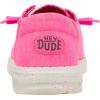 imageHey Dude Womens Wendy Chambray LaceUp LoaferNeon Pink