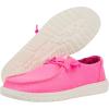 imageHey Dude Womens Wendy Chambray LaceUp LoaferNeon Pink