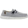imageHey Dude Womens Wendy Chambray LaceUp LoaferWhite Blue 2