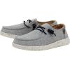 imageHey Dude Womens Wendy Chambray LaceUp LoaferWhite Blue 2
