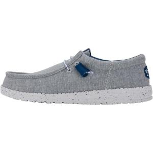 imageHEYDUDE Wally Amazon Exclusive Styles Mens Shoes Mens Slipon Loafers Comfortable ampamp LightWeightGreyBlue