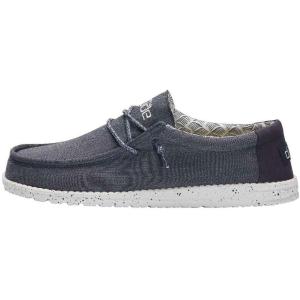 imageHey Dude Mens Wally Chambray  Mens Loafers  Mens Slip On Shoes  Comfortable ampamp LightWeightChambray Blue Mirage