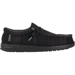 imageHey Dude Wally Stretch Sox Mens Shoes Mens Slipon Loafers Comfortable ampamp LightWeightBlack