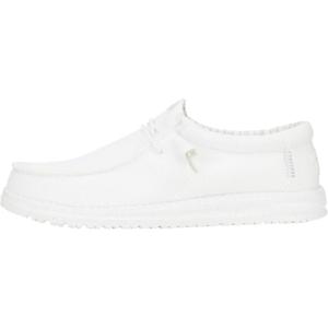 imageHey Dude Wally Stretch Sox Mens Shoes Mens Slipon Loafers Comfortable ampamp LightWeightWhite