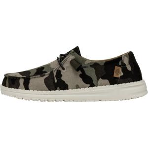 imageHey Dude Wendy Basic  Womens Shoes  Women Slipon Loafers  Comfortable ampamp LightWeightCamo