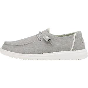 imageHey Dude Womens Wendy Chambray LaceUp LoaferBraid Grey