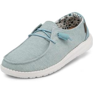 imageHey Dude Womens Wendy Chambray LaceUp LoaferChambray Azur