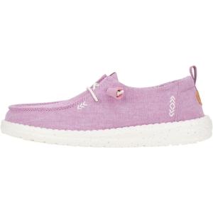 imageHey Dude Womens Wendy Chambray LaceUp LoaferLilac
