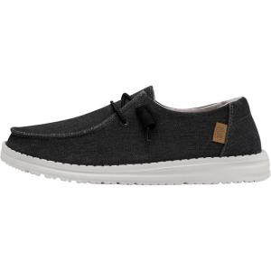 imageHey Dude Womens Wendy Chambray LaceUp LoaferOff Black