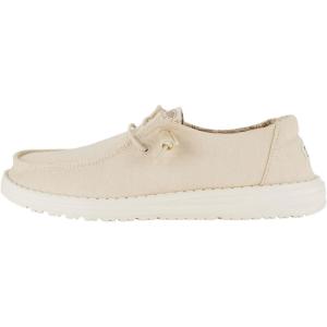 imageHey Dude Womens Wendy Chambray LaceUp LoaferOffwhite