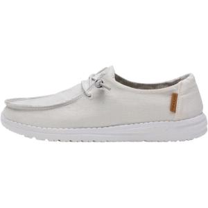 imageHey Dude Womens Wendy Chambray LaceUp LoaferWhite
