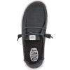 imageHey Dude Girls Wendy Stretch Canvas  Youths Shoes  Youth Slipon Loafers  Comfortable ampamp LightWeightBlack