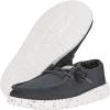 imageHey Dude Girls Wendy Stretch Canvas  Youths Shoes  Youth Slipon Loafers  Comfortable ampamp LightWeightBlack