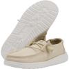 imageHey Dude Girls Wendy Stretch Canvas  Youths Shoes  Youth Slipon Loafers  Comfortable ampamp LightWeightOffwhite