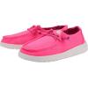 imageHey Dude Girls Wendy Stretch Canvas  Youths Shoes  Youth Slipon Loafers  Comfortable ampamp LightWeightPink