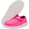 imageHey Dude Girls Wendy Stretch Canvas  Youths Shoes  Youth Slipon Loafers  Comfortable ampamp LightWeightPink