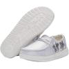 imageHey Dude Womens Wendy  Womens Shoes  Womens Lace Up Loafers  Comfortable ampamp LightWeightStar Sliver