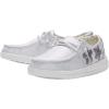 imageHey Dude Womens Wendy  Womens Shoes  Womens Lace Up Loafers  Comfortable ampamp LightWeightStar Sliver