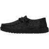 imageHey Dude Womens Wendy Sox Micro Total Black Size 9  Womens Shoes  Womens Lace Up Loafers  Comfortable ampamp LightWeight