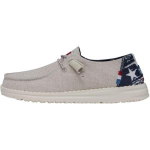 imageHey Dude Womens Wendy  Womens Shoes  Womens Lace Up Loafers  Comfortable ampamp LightWeightOffwhite