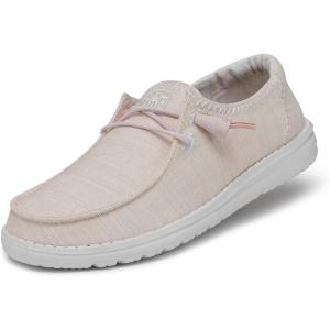imageHey Dude Womens Wendy  Womens Shoes  Womens Lace Up Loafers  Comfortable ampamp LightWeightPink