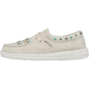 imageHey Dude Womens Wendy Annex Rodeo Multiple Colors  Womens Shoes  Womens Lace Up Loafers  Comfortable ampamp LightWeightLight Brwn