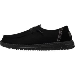 imageHey Dude Womens Wendy Woven  Womens Loafers  Womens Slip On Shoes  Comfortable ampamp Light WeightInca Dark Dagger