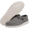 imageHey Dude Mens Wally Suede Multiple Colors  Mens Shoes  Mens Lace Up Loafers  Comfortable ampamp LightWeightAsphalt
