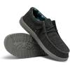 imageHey Dude Mens Wally Suede Multiple Colors  Mens Shoes  Mens Lace Up Loafers  Comfortable ampamp LightWeightCharcoal