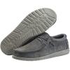 imageHey Dude Mens Wally Suede Multiple Colors  Mens Shoes  Mens Lace Up Loafers  Comfortable ampamp LightWeightGrey