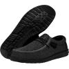 imageHey Dude Mens Wally Suede Multiple Colors  Mens Shoes  Mens Lace Up Loafers  Comfortable ampamp LightWeightTotal Black