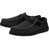 imageHey Dude Mens Wally Suede Multiple Colors  Mens Shoes  Mens Lace Up Loafers  Comfortable ampamp LightWeightTotal Black