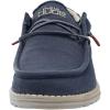 imageHey Dude Mens Wally Wash  Mens Shoes Lace Up Loafers Comfortable ampamp LightWeightBlue Space