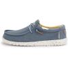 imageHey Dude Mens Wally Wash  Mens Shoes Lace Up Loafers Comfortable ampamp LightWeightBlue Stone Yellow